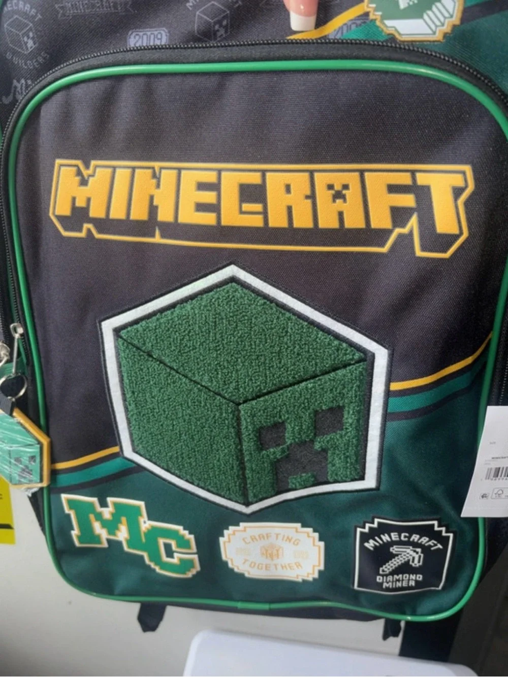 Boys Green & Black Backpack